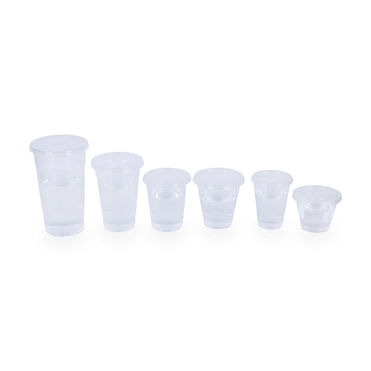 Vasos y tapas de plástico PP