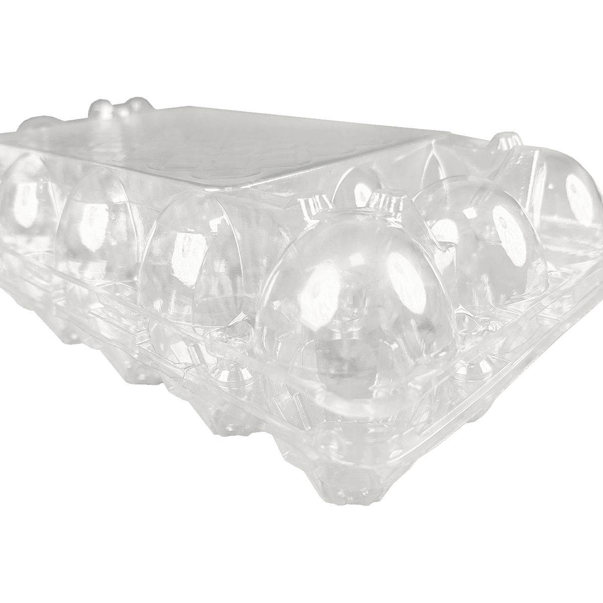 Cartones de huevos transparentes apilables desechables, 18, adecuados para el almacenamiento en el refrigerador del hogar