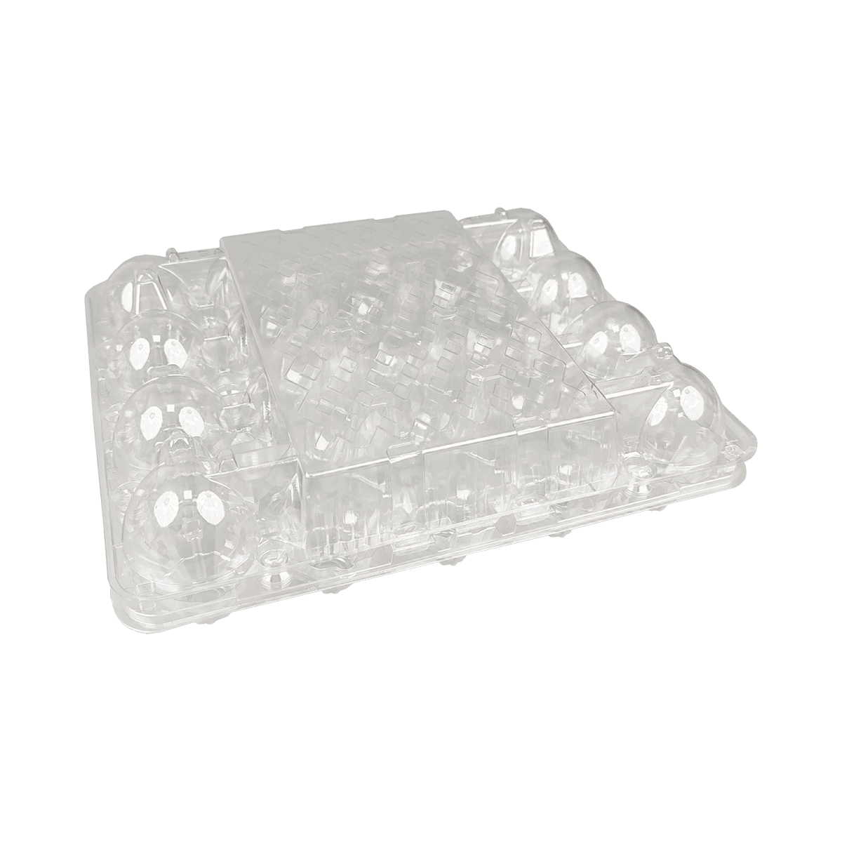 Caja fuerte para almacenamiento, fácil de ver, transparente, 20 cartones de huevos aptos para exhibición.