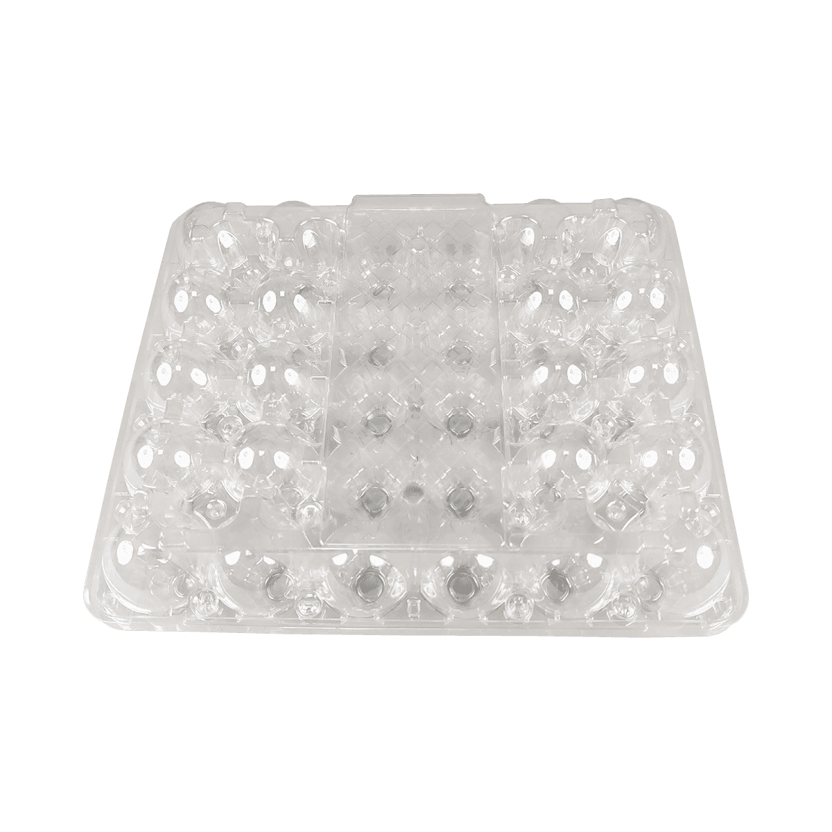 Almacenamiento cómodo y seguro de cartones de huevos PET transparentes de 30