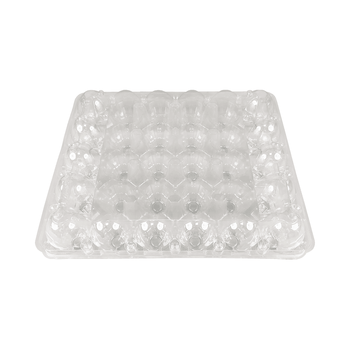 Almacenamiento cómodo y seguro de cartones de huevos PET transparentes de 30